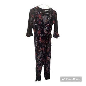 Maeve Anthropologie Floral Jumpsuit